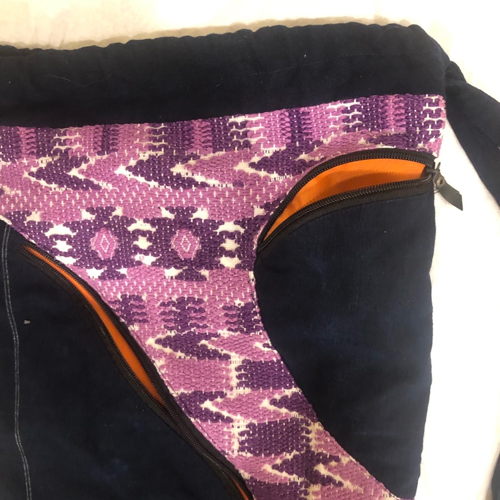 Drawstring Backpack Handmade in Guatemala - Picture 6 of 8